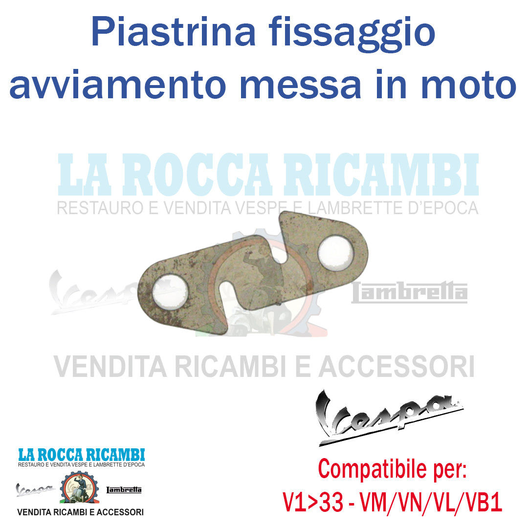 Piastrina Bloccaggio Bulloni Avviamento Vespa V1 - V15 - V30 - VM - VN - VL - VB1 - GS