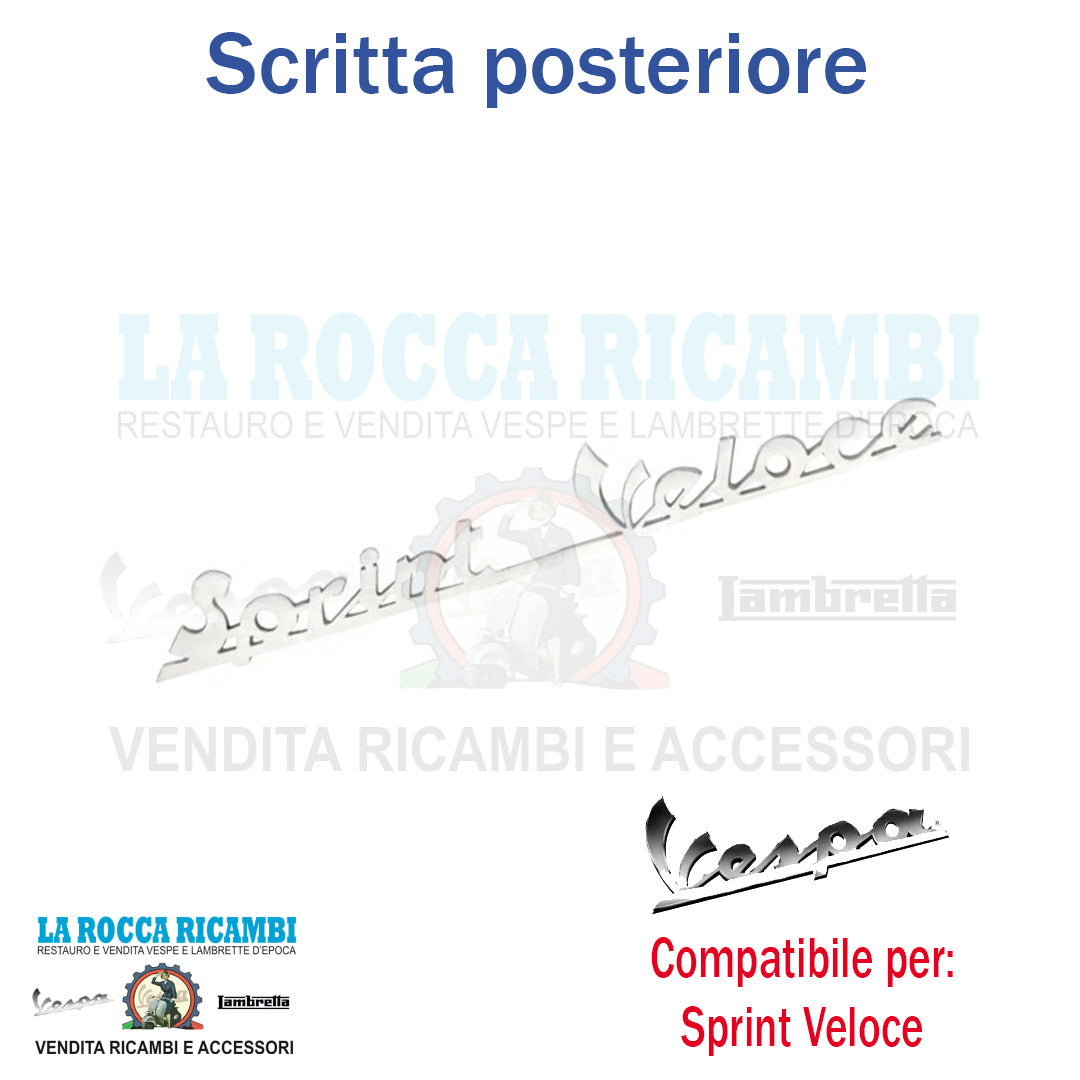 Scritta Posteriore "SPRINT VELOCE" Vespa Sprint Veloce 150