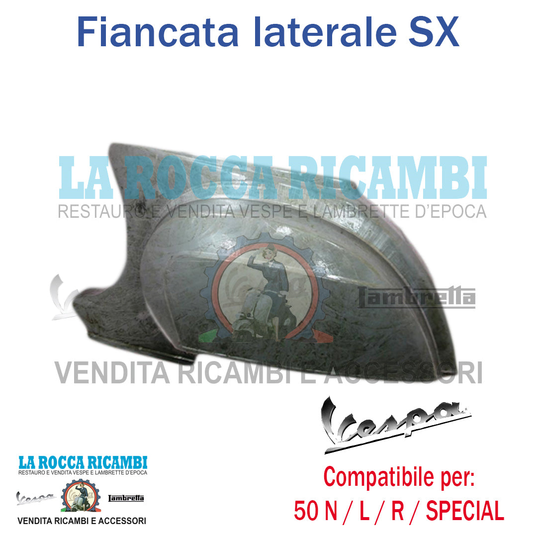 Fiancata Laterale SX Lamierati Vespa 50 N/L/R/SPECIAL