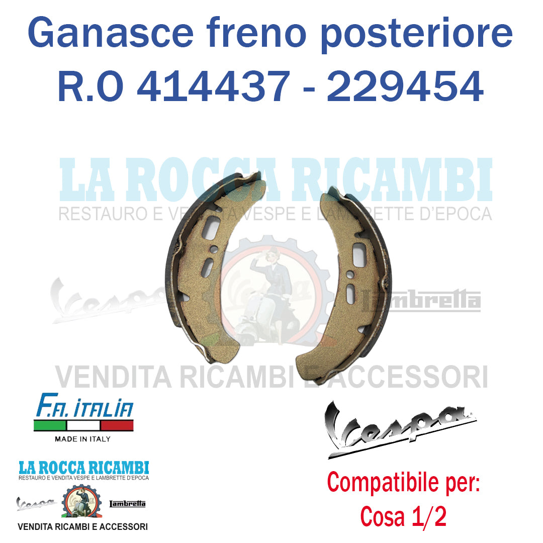 Ganasce Freno Posteriore Vespa Cosa 1/2