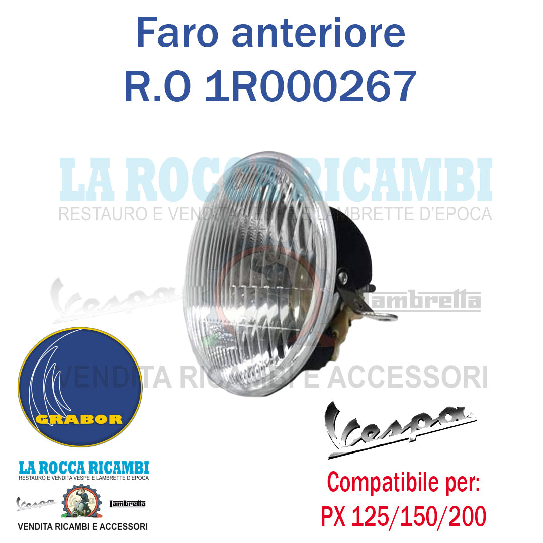 Faro Anteriore In Vetro Vespa PX 125/150/200