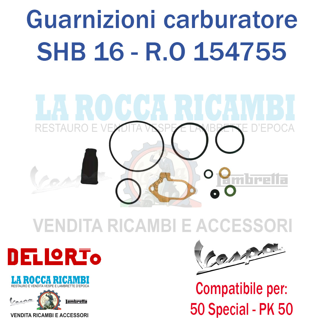 Kit guarnizioni carburatore SHB 16 Vespa 50