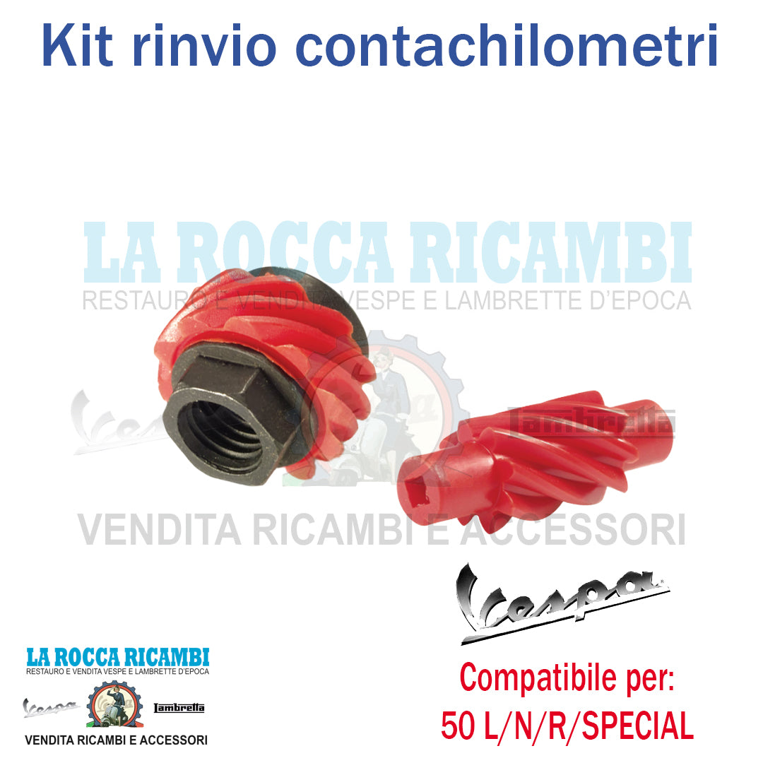 Kit Rinvio Contachilometri (Pignone + Ruota) Vespa 50 - PRIMAVERA - ET3 - PK S