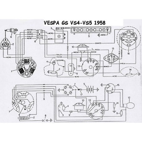 Impianto Elettrico Vespa GS 150 VS5
