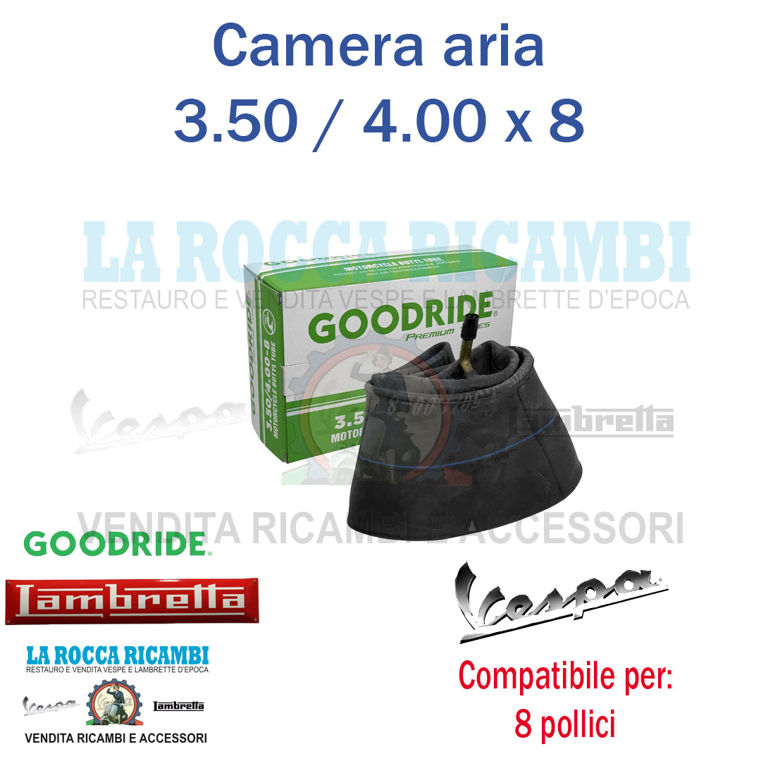 Camera Aria GOODRIDE Valvola 90° Vespa 3.50 / 4.00 x 8