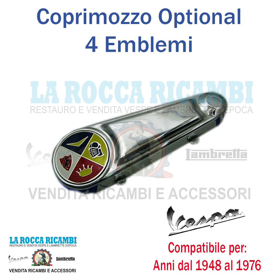 Coprimozzo 4 emblemi Optional Vespa Anni 60/70