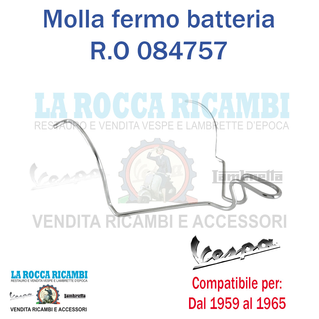 Molla Supporto Fissaggio Ferma Batteria Vespa 125 VNB VBB VLA