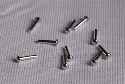 Kit 10 Ribattini / Rivetti per fissaggio scritta Vespa 1,5 x 8 mm