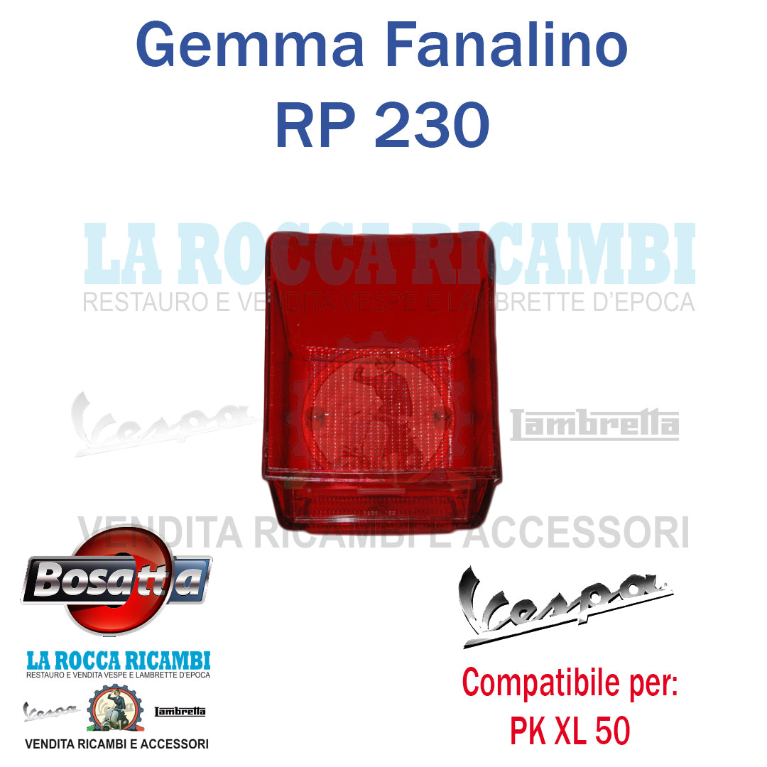 Plastica Fanalino Posteriore Vespa PK XL 50
