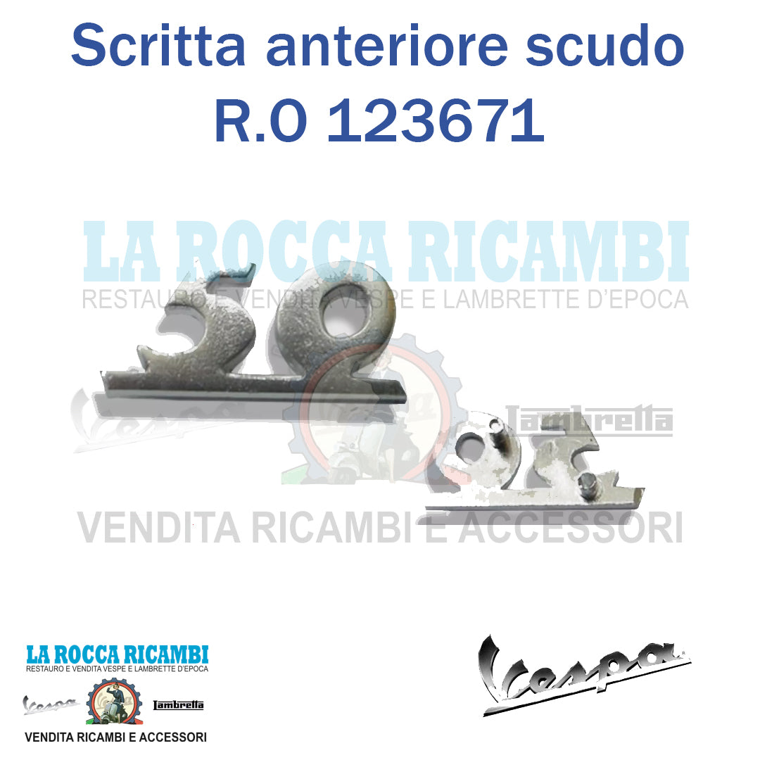Scritta Anteriore "50" Vespa 50 SPECIAL Serie 1 Dal 1969 AL 1972 - R.O 123671