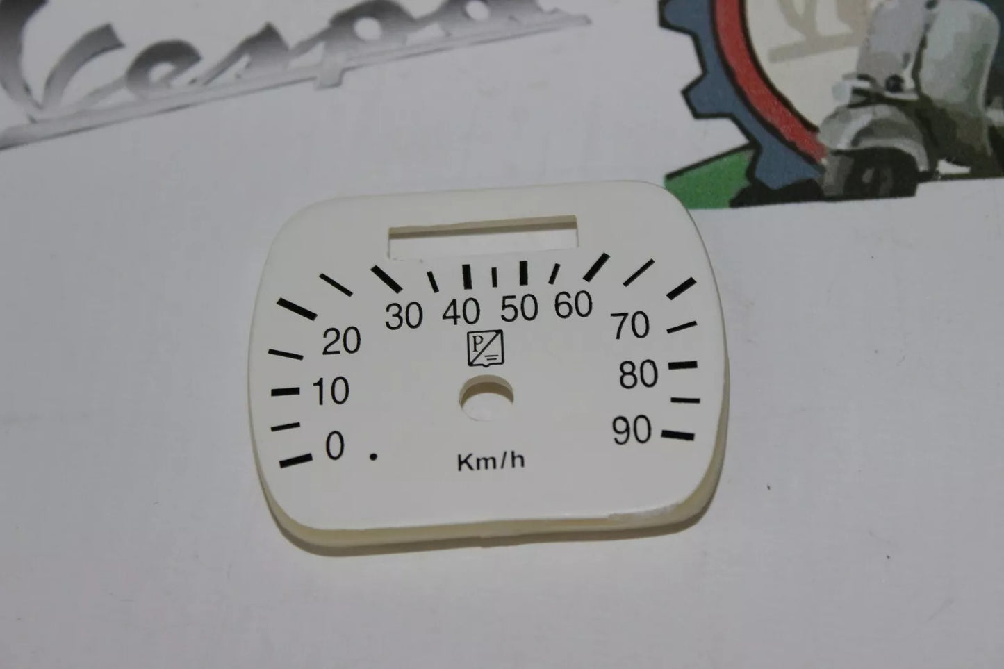 Serigrafia Contachilometri Vespa V30/ V33/VM/VN/VL Scala 90 KMH