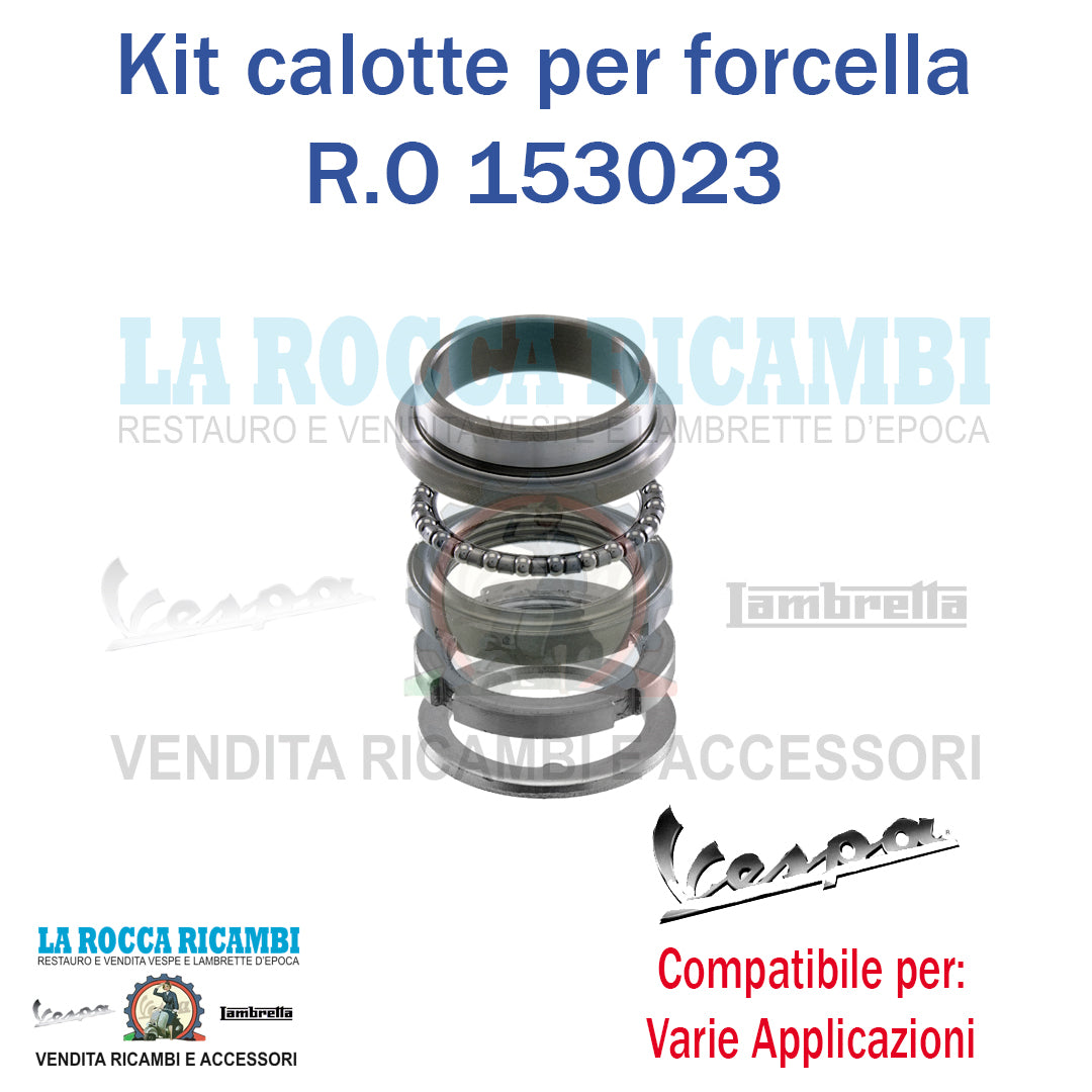 Kit Calotte Cuscinetti Forcella Vespa 50 - PX - TS - Sprint - Rally