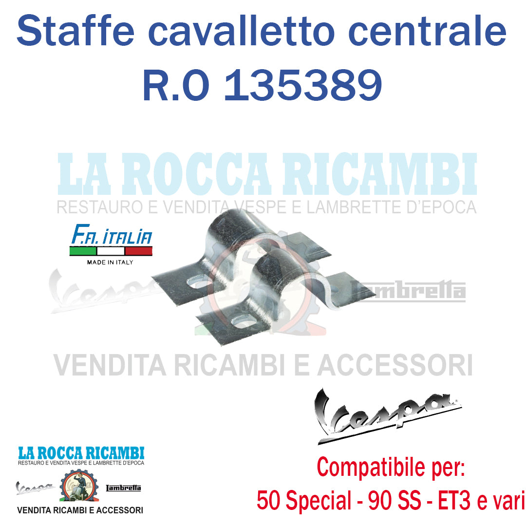 Staffe Cavalletto 20MM Vespa 50 - Special - Primavera - ET3 - GL - Super - TS - GTR - Sprint Veloce - SS - VBB - VNB - GS 160