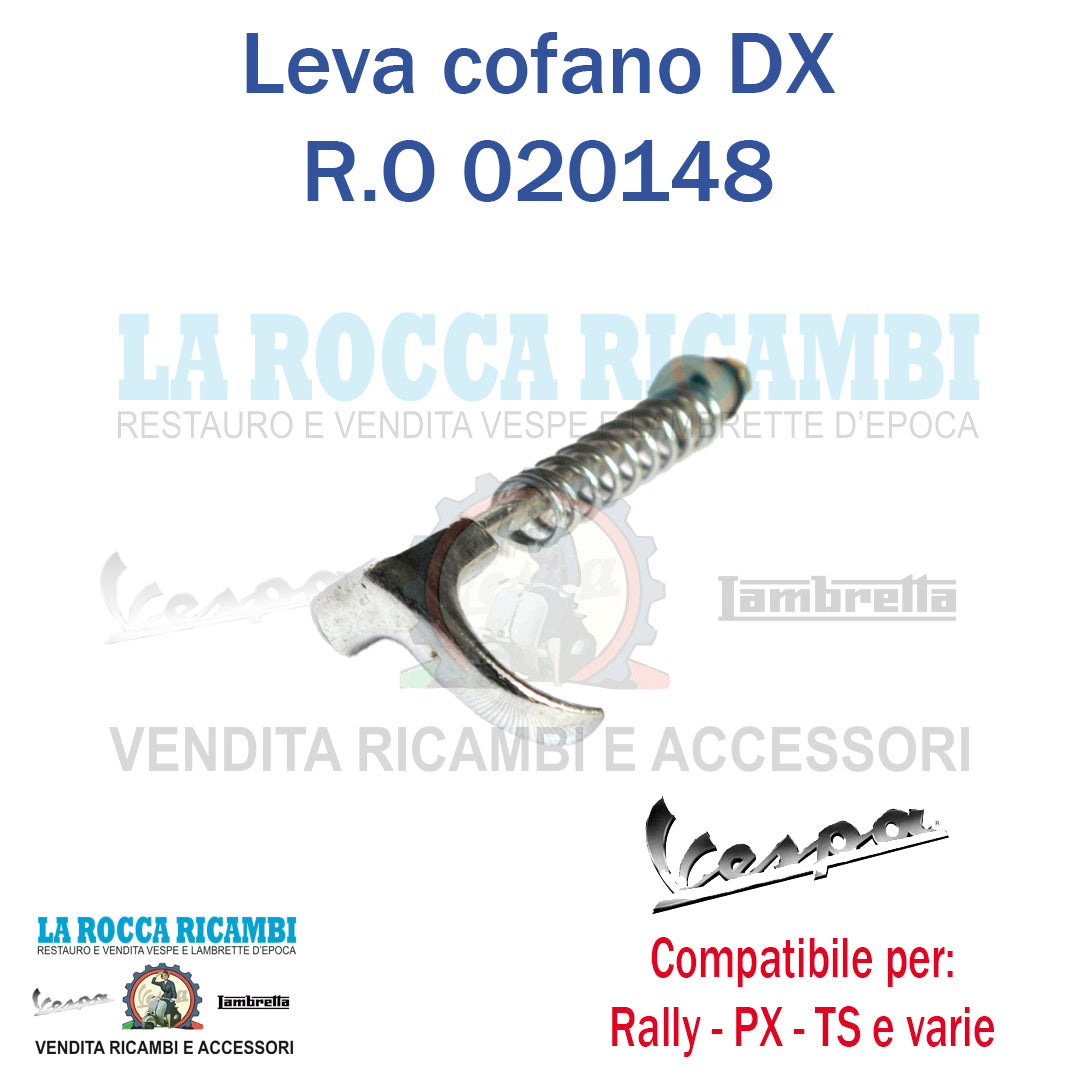 Leva Chiusura Cofano DX Vespa VBB - VNB - GL - TS - PX