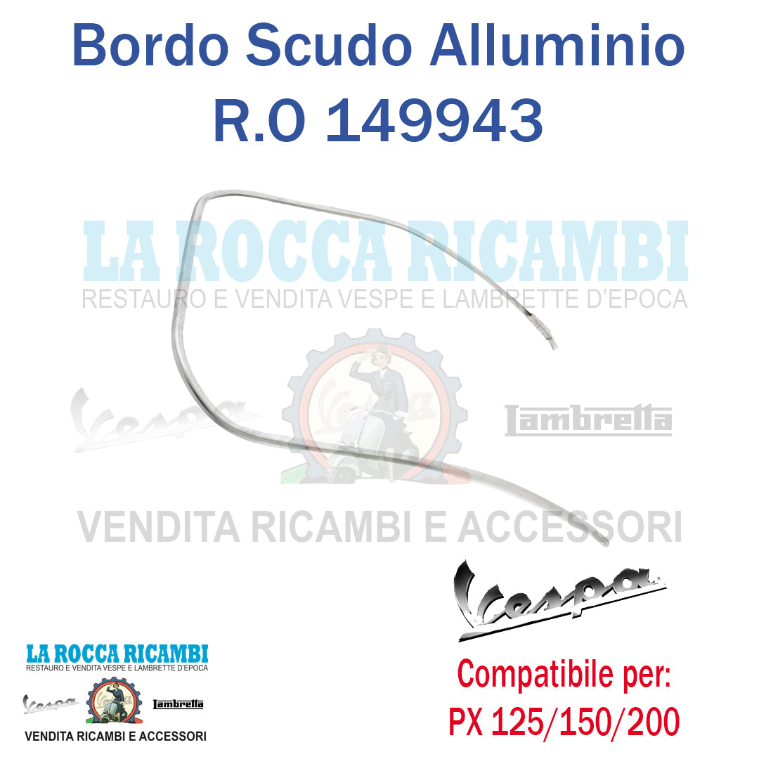 Bordo Scudo In Alluminio Vespa PX 125 / 150 / 20
