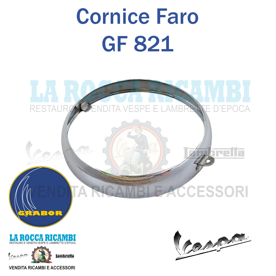 Ghiera Cornice Faro Anteriore Per Vespa 125 ET3 E Primavera - Ricambio Originale Stile - Foto 5