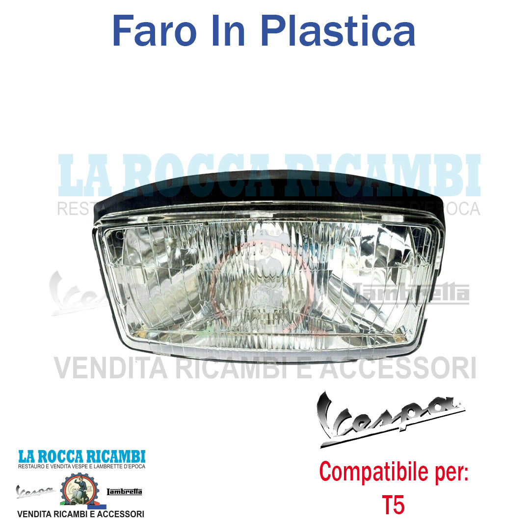 Faro Anteriore In Plastica Vespa T5