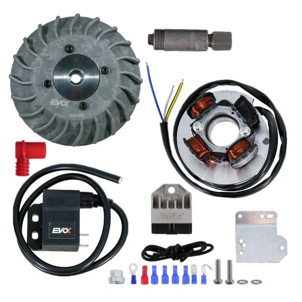 ACCENSIONE ELETTRONICA EVOK IRON SPARK VESPA 50 / ET3 / PK S / Ø19 - VOLANO RICAVATO DAL PIENO