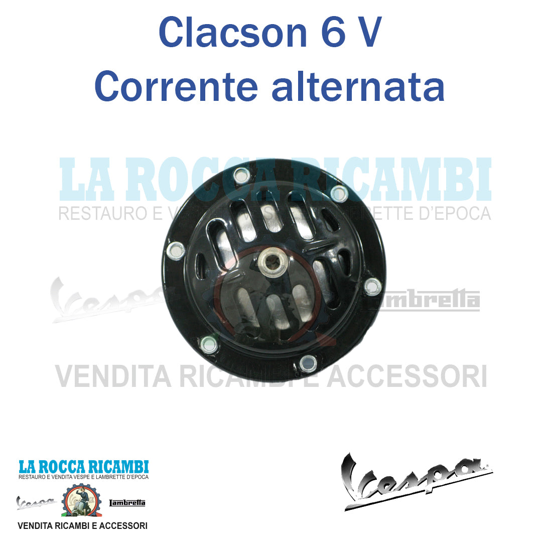 Clacson 6 V Nero Vespa VNB1 / VNB2 / VNB3 dal 1960 al 1962