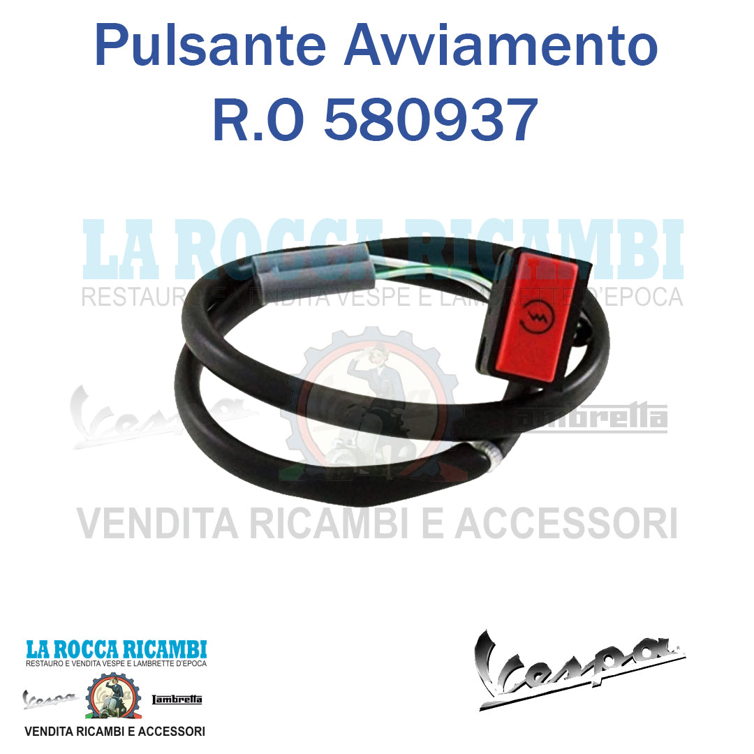Pulsante Start Avviamento Vespa PX 125 150 200 Arcobaleno - PK XL - T5 - R.O 580937