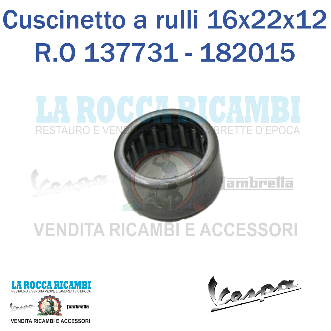 Boccola A Rullo Cambio Vespa 50 SPECIAL - L - N - R - PK 16 mm X 12 mm EST. 22 MM
