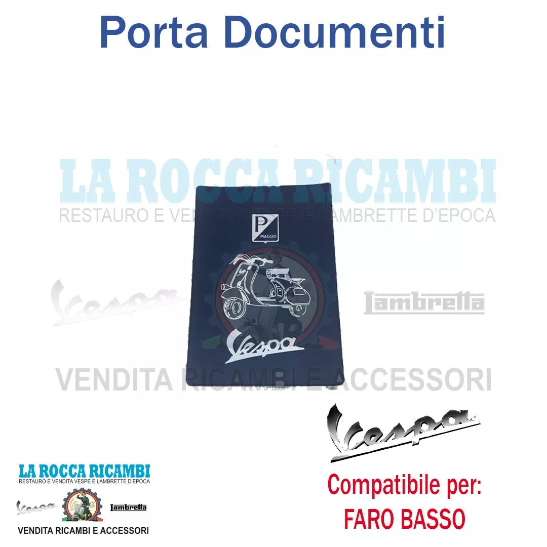 Portadocumenti Logo "VESPA" (Mod. Faro Basso)