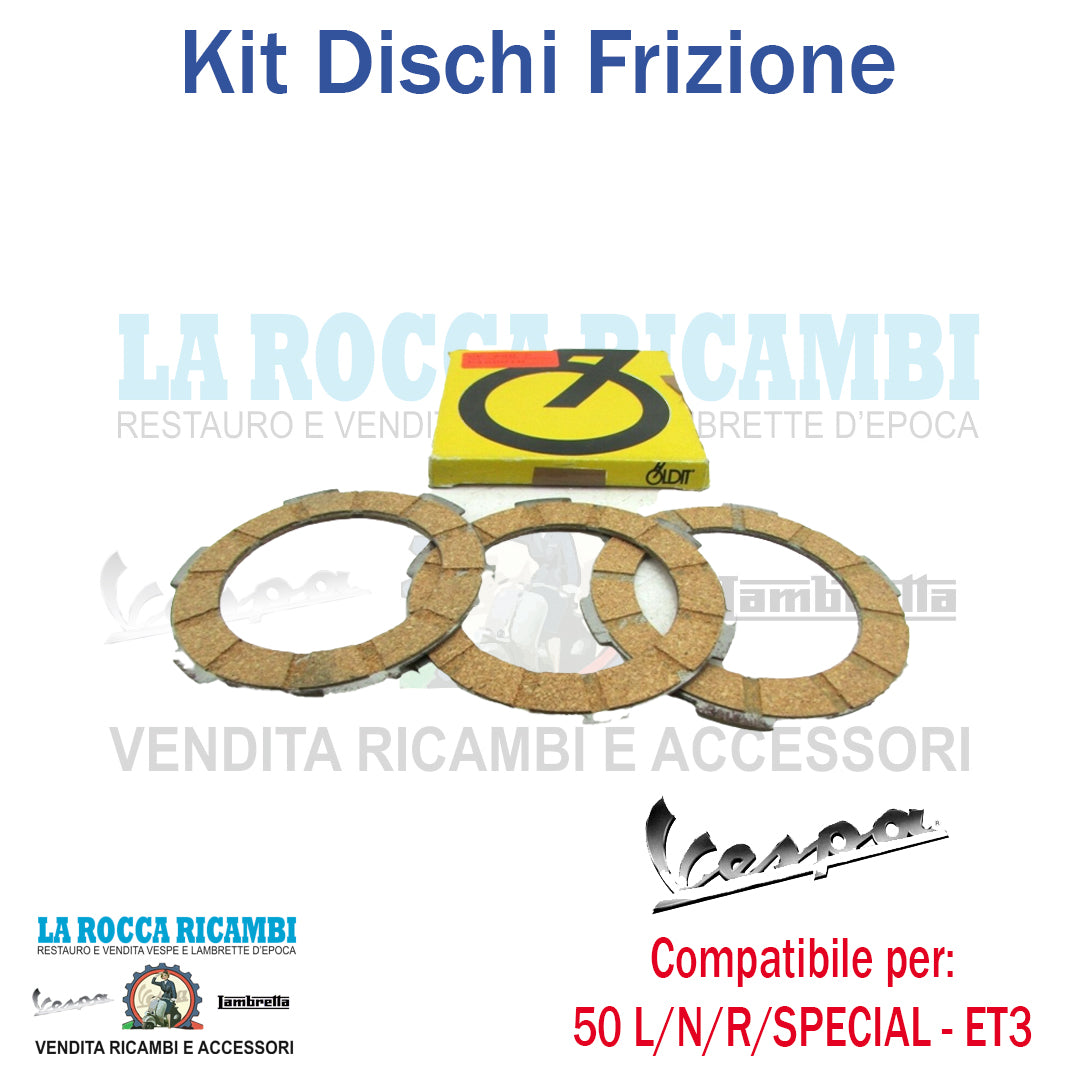 Kit 3 Dischi Frizione Vespa 50 - PRIMAVERA 125