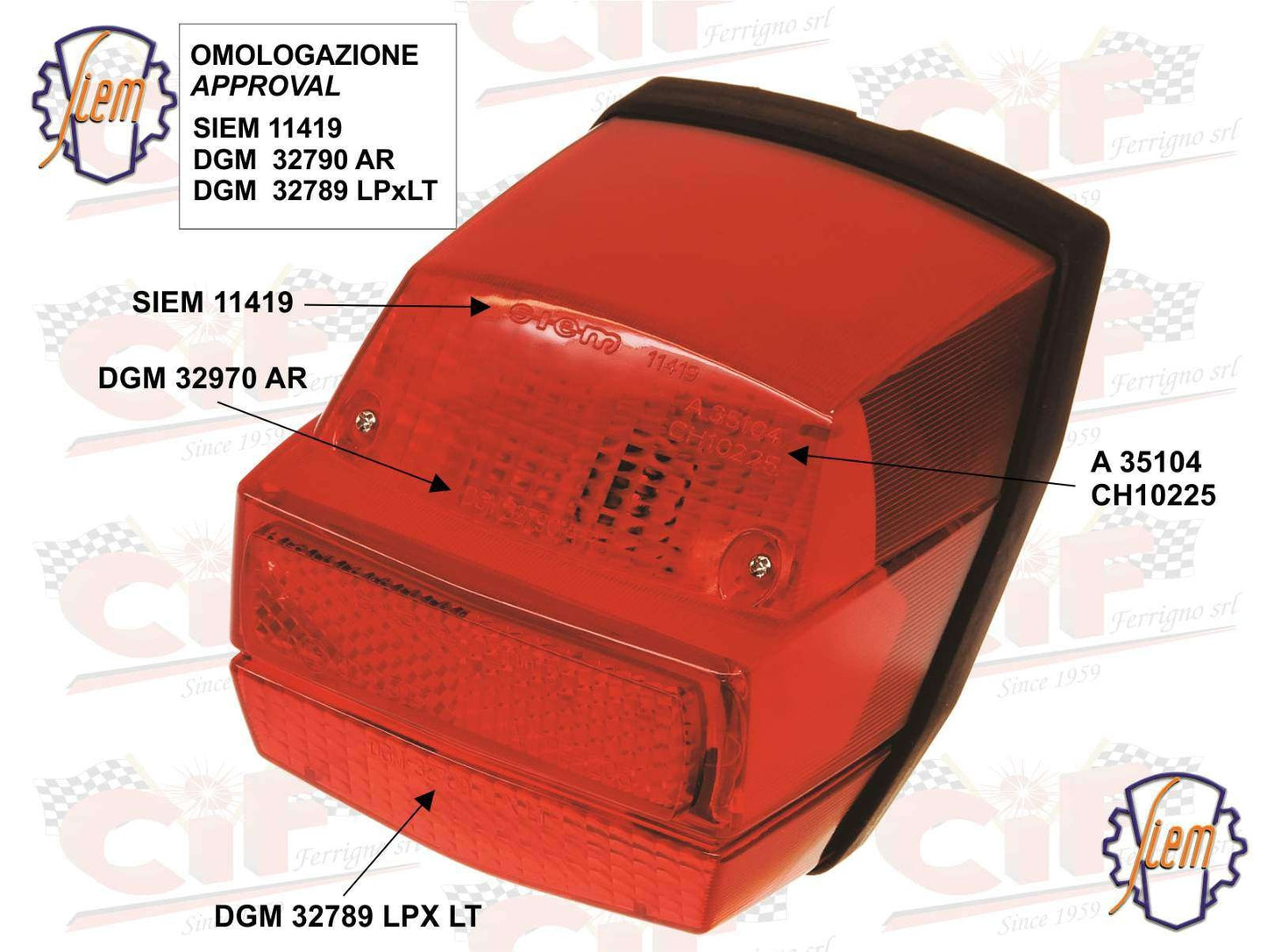 Fanalino Posteriore SIEM Vespa ET3 148881