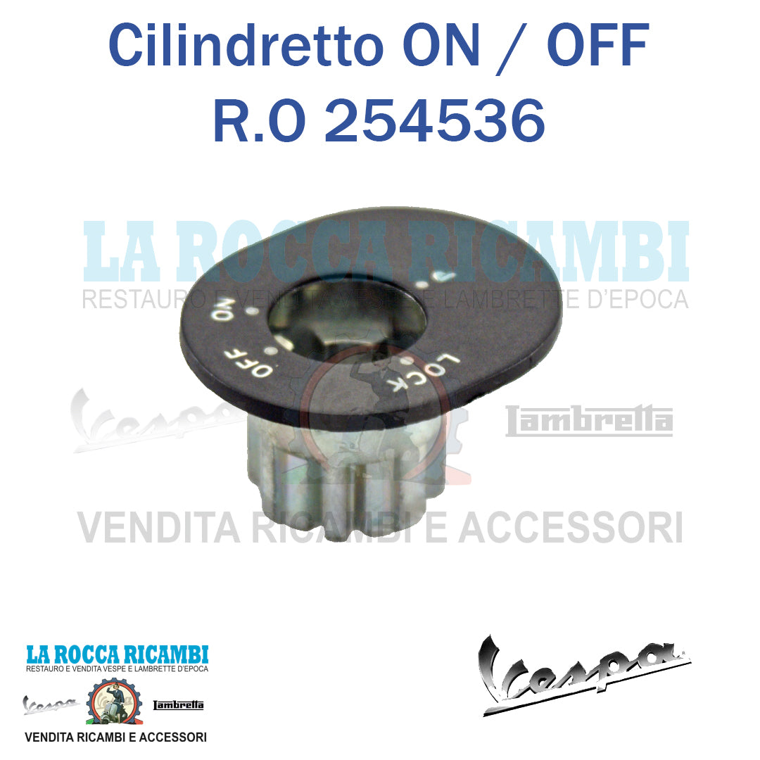 Blocchetto Cilindretto ON OFF Vespa PK N - HP - V - FREE