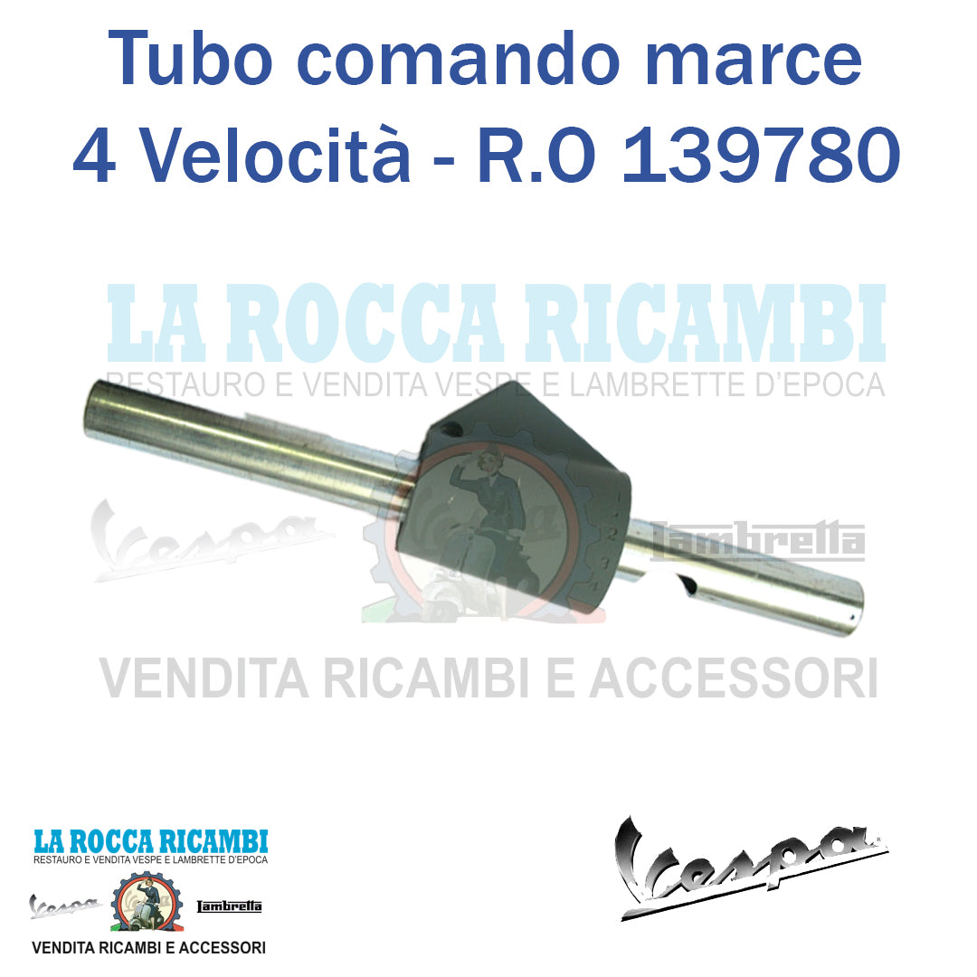 Tubo comando marce Vespa PX 125 150 200 Modello senza Frecce 300 mm - R.O 139780