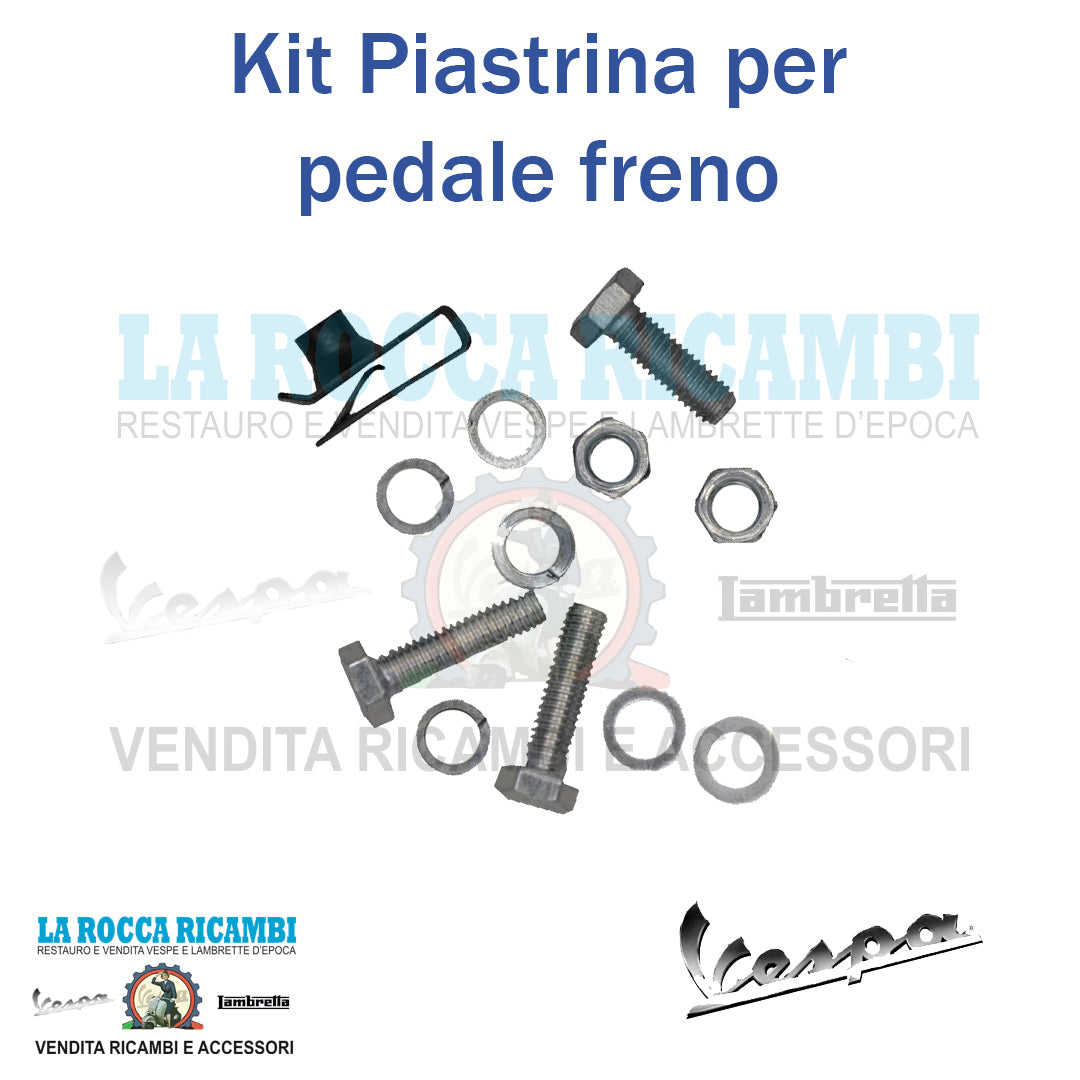 Kit Piastrina elastica pedale freno Vespa 50 / 80 / 90 / 125 / 150 / 180 / 200