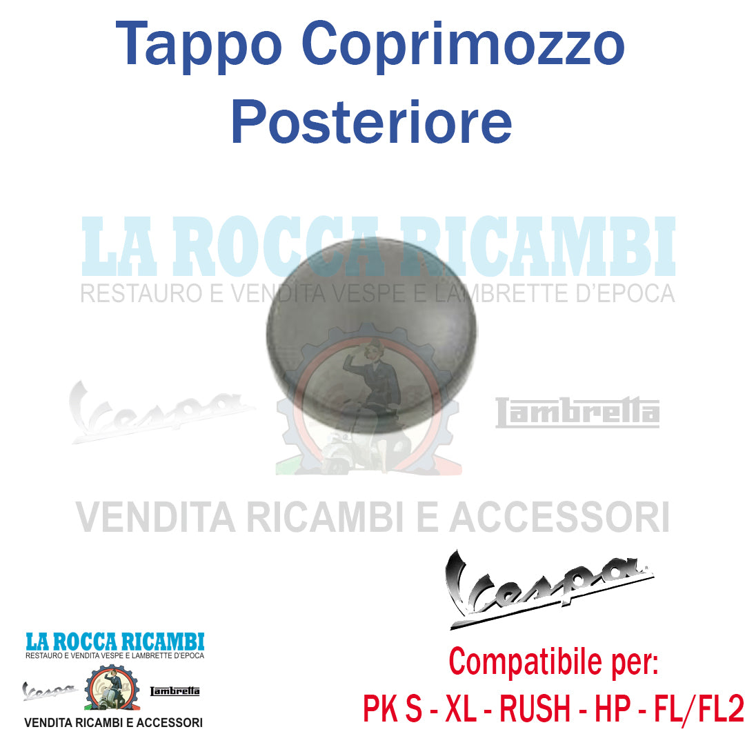 Tappo Coprimozzo Grigio Anteriore e Posteriore Vespa PK S - XL - RUSH - HP - FL - FL2