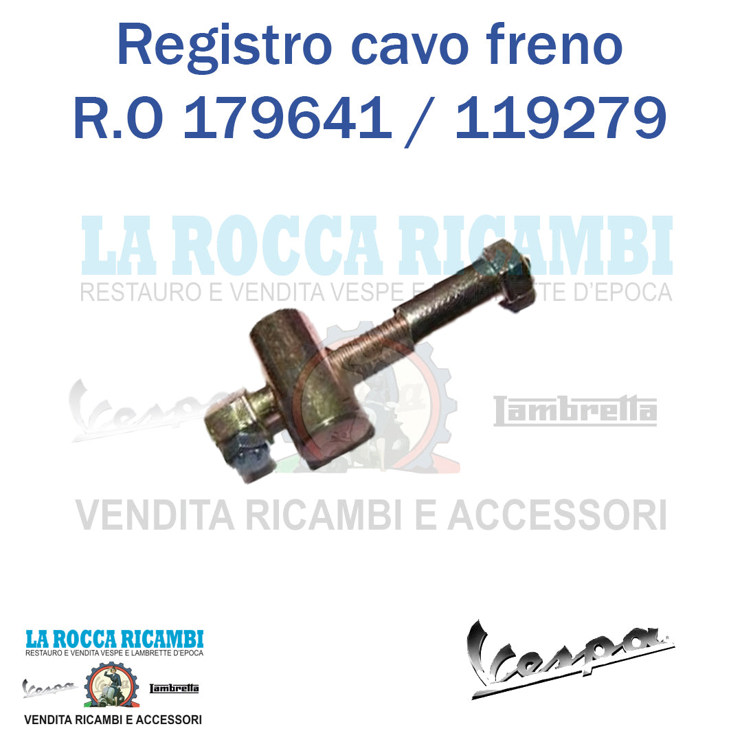 Registro modificato per cavo freno e frizione Vespa PX Arcobaleno - HP / V - R.O 179641