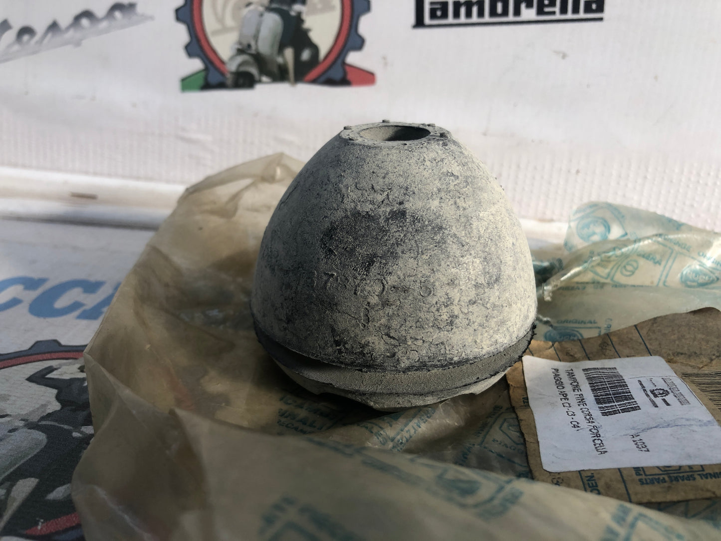 TAMPONE FINE CORSA FORCELLA PIAGGIO APE C2 - C3 - C4 ORIGINALE