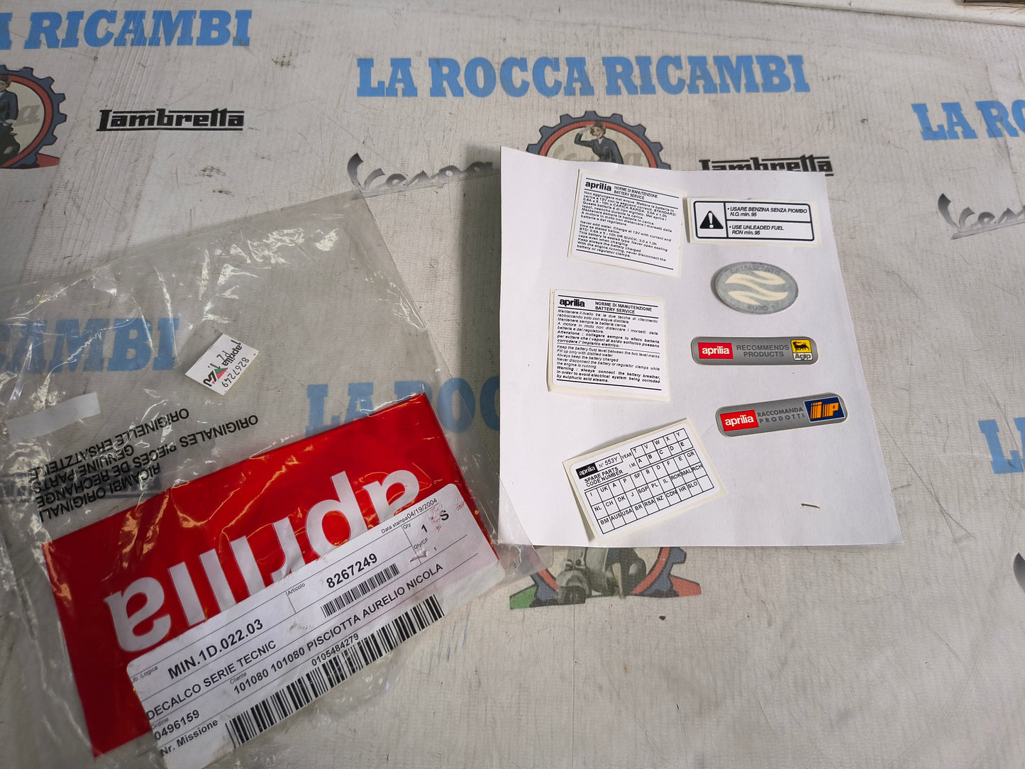 Adesivi originali APRILIA Originali 8267249