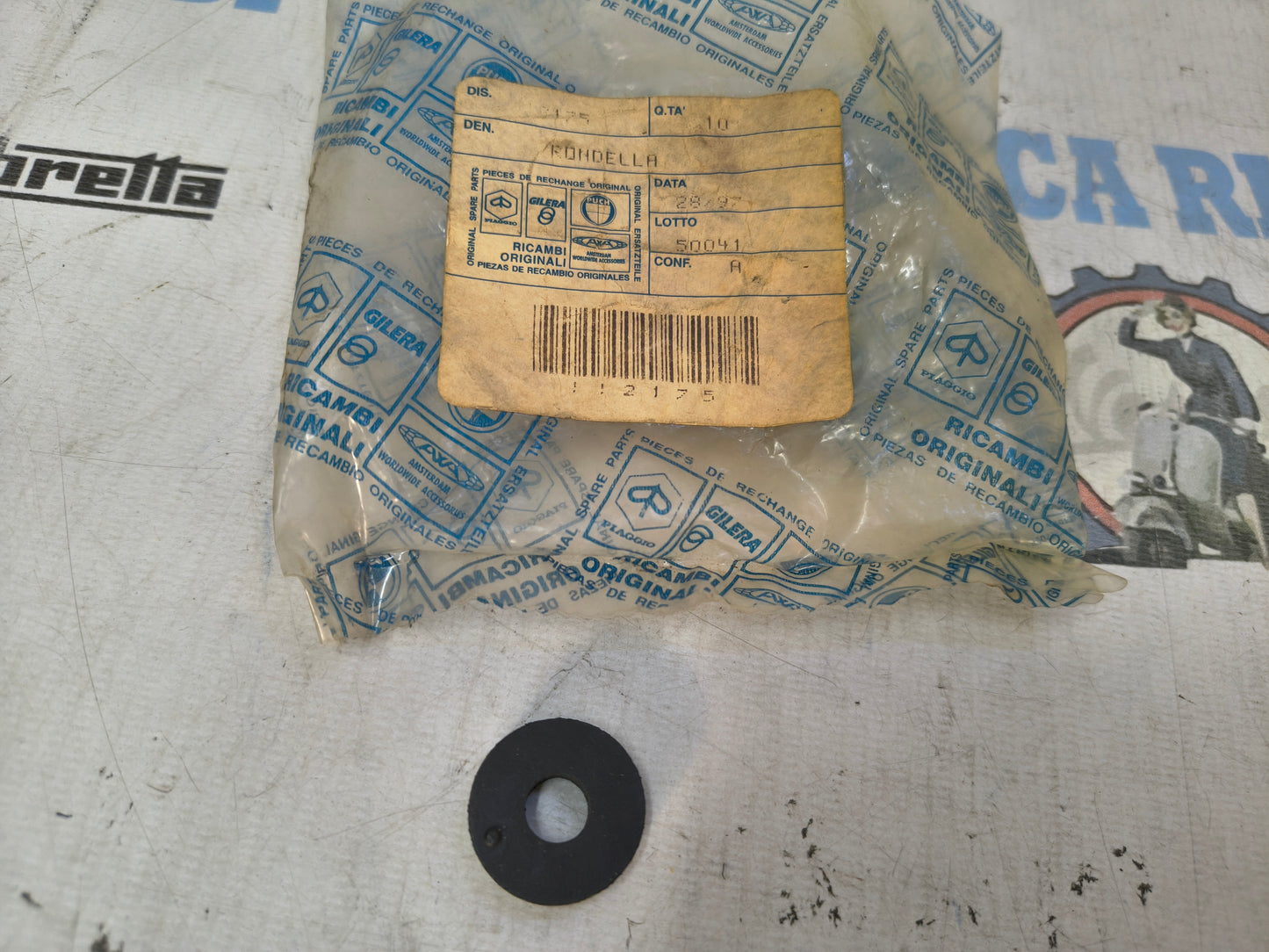 GOMMINO PROTEZIONE ASTA CAMBIO PIAGGIO APE POKER BENZINA E DIESEL 112175