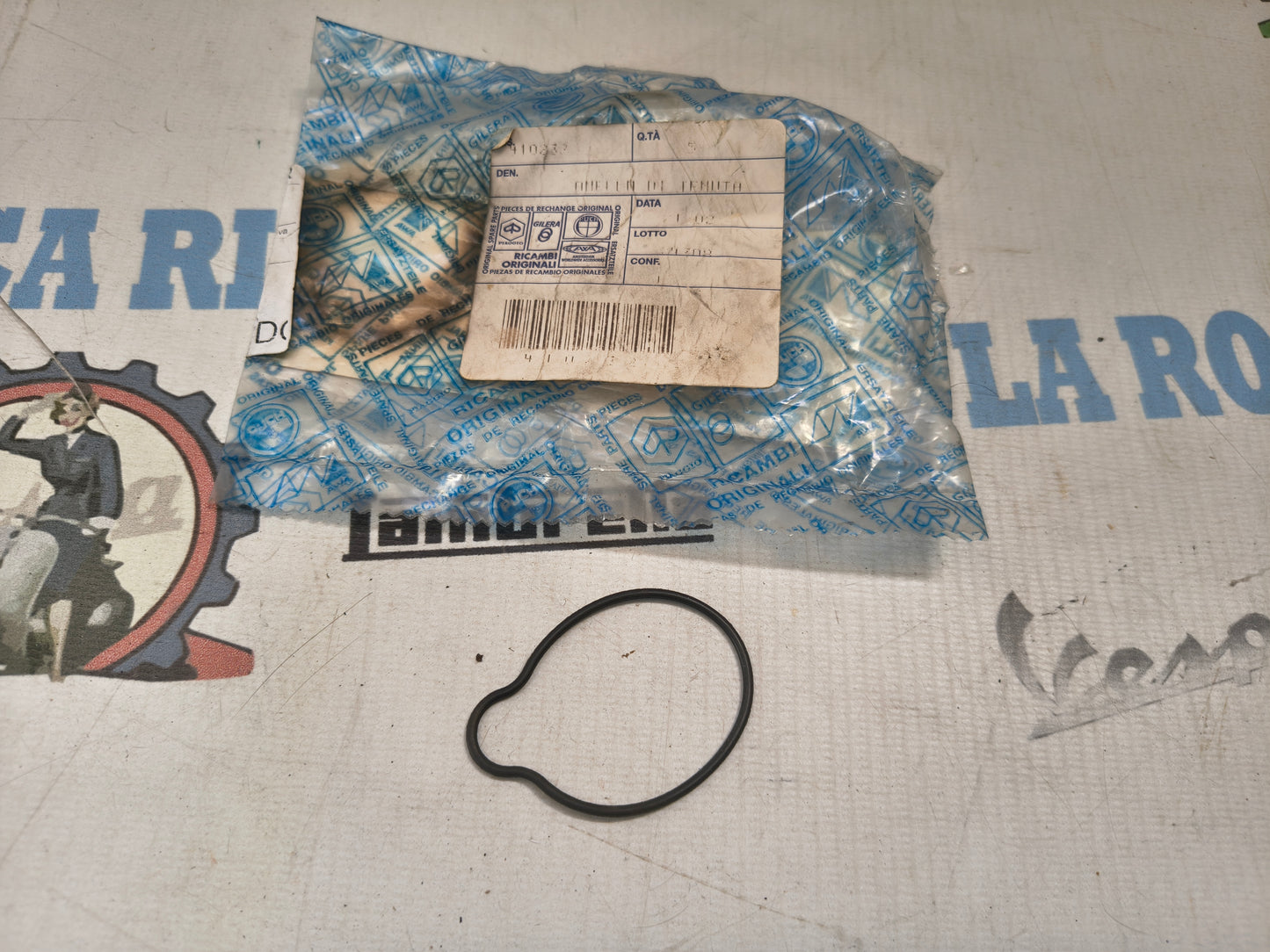 GUARNIZIONE TAPPO FILTRO OLIO VESPA ET4 / LIBERTY 125 Originale 410838
