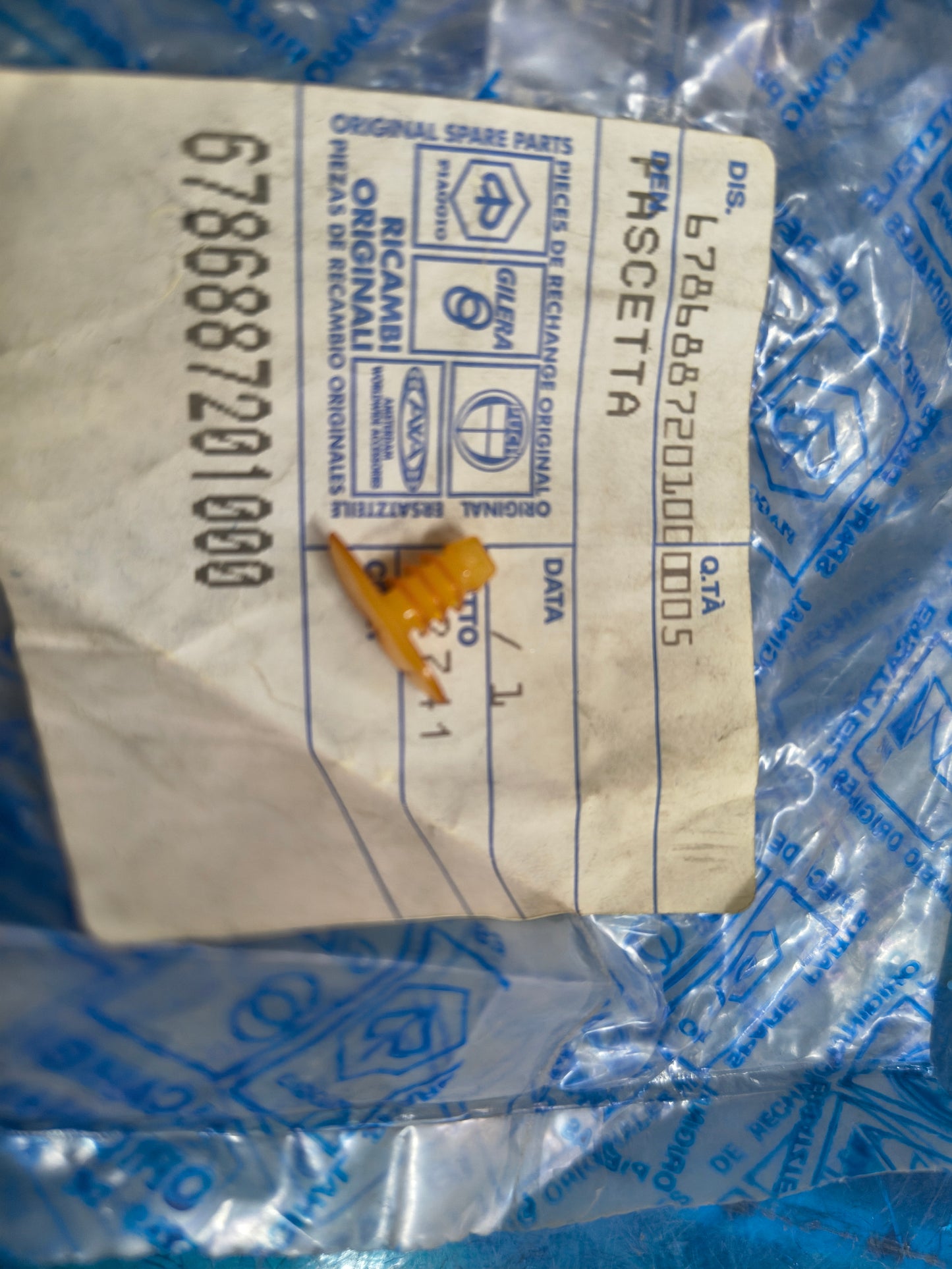 Fascetta PIAGGIO PORTER Originale 6786887201000 (Confezione 5 pezzi)