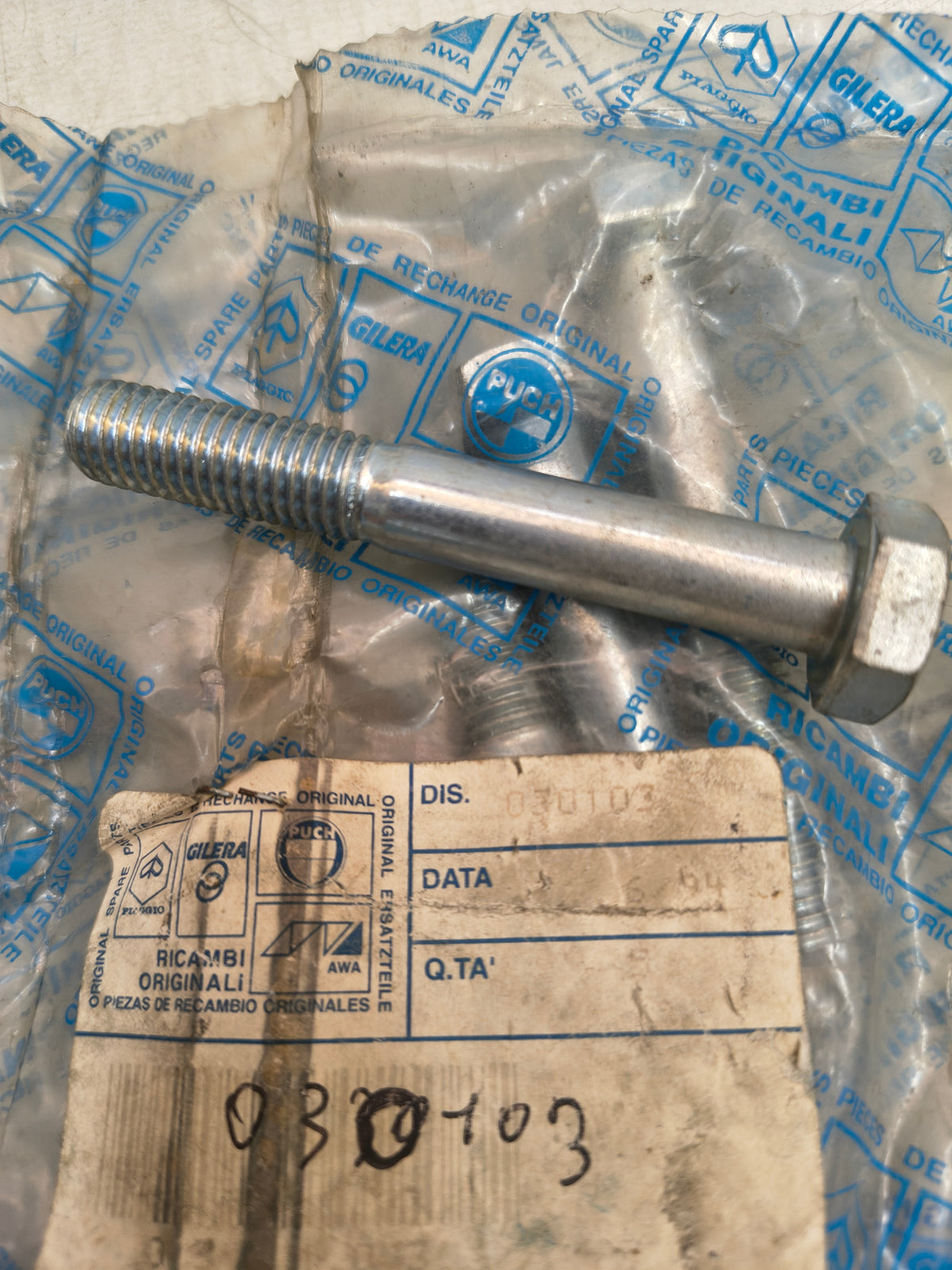 BULLONE 10X70 AMMORTIZZATORE POSTERIORE VESPA PX 11/17 PIAGGIO 030103
