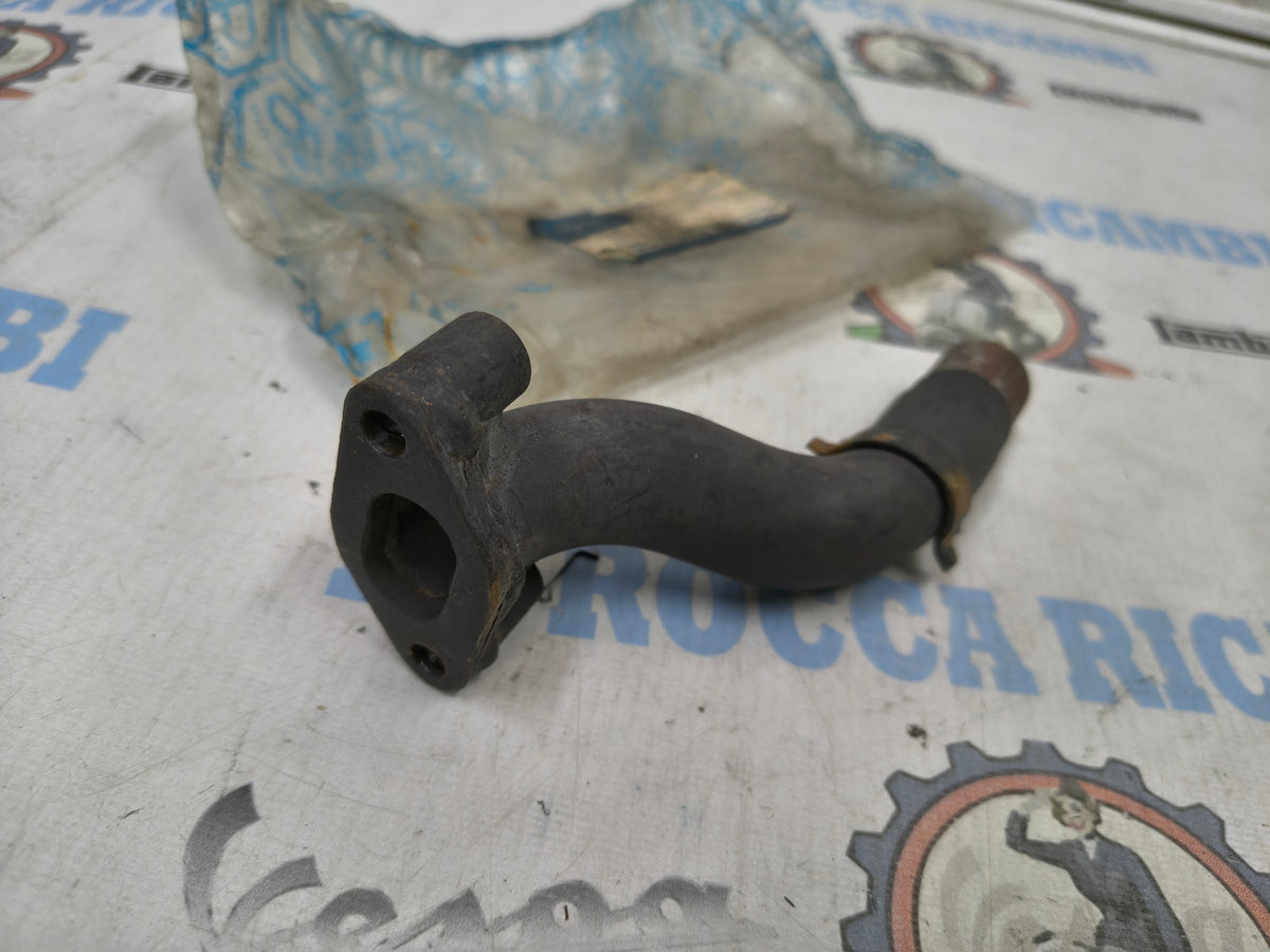 Collettore aspirazione da 19 mm con attacco a due fori e bussole, per Vespa 125 Primavera ed ET3.