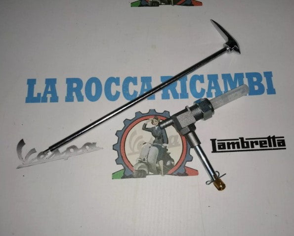 Rubinetto Benzina + Asta Cromata Lambretta LI - TV - SPECIAL - SX
