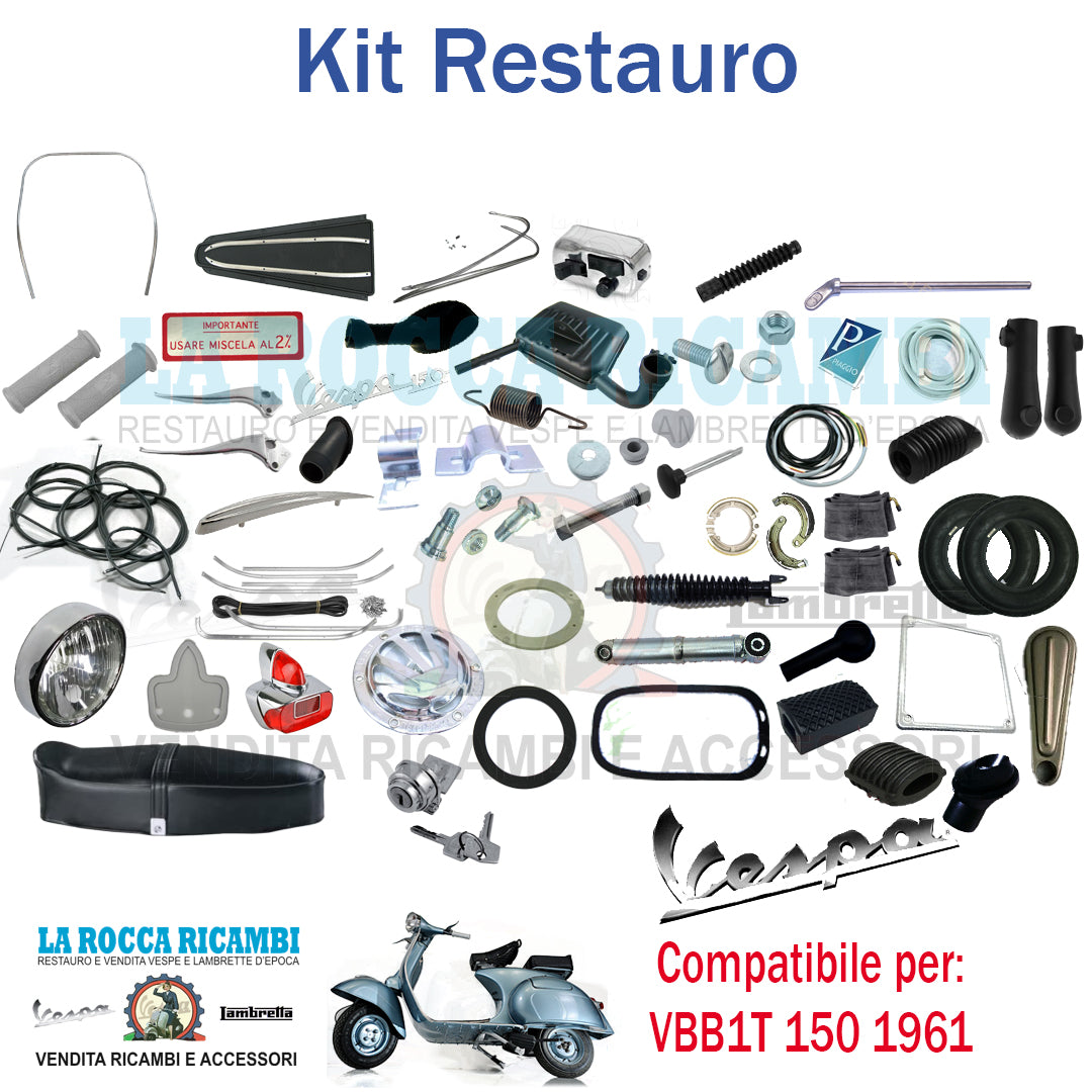 Kit Restauro Vespa 150 VBB1 1961 CON SELLA LUNGA Telaio Dal 1001 Al 146000