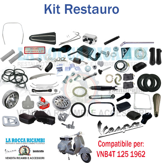 Kit Restauro Vespa 125 1962 VNB4T CON KIT SELLE Telaio Dal 0903396 Al 0136485