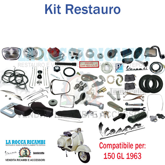 Kit Restauro Vespa GL 1963 VLA1T CON KIT SELLE Telaio Dal 01001 Al 080855