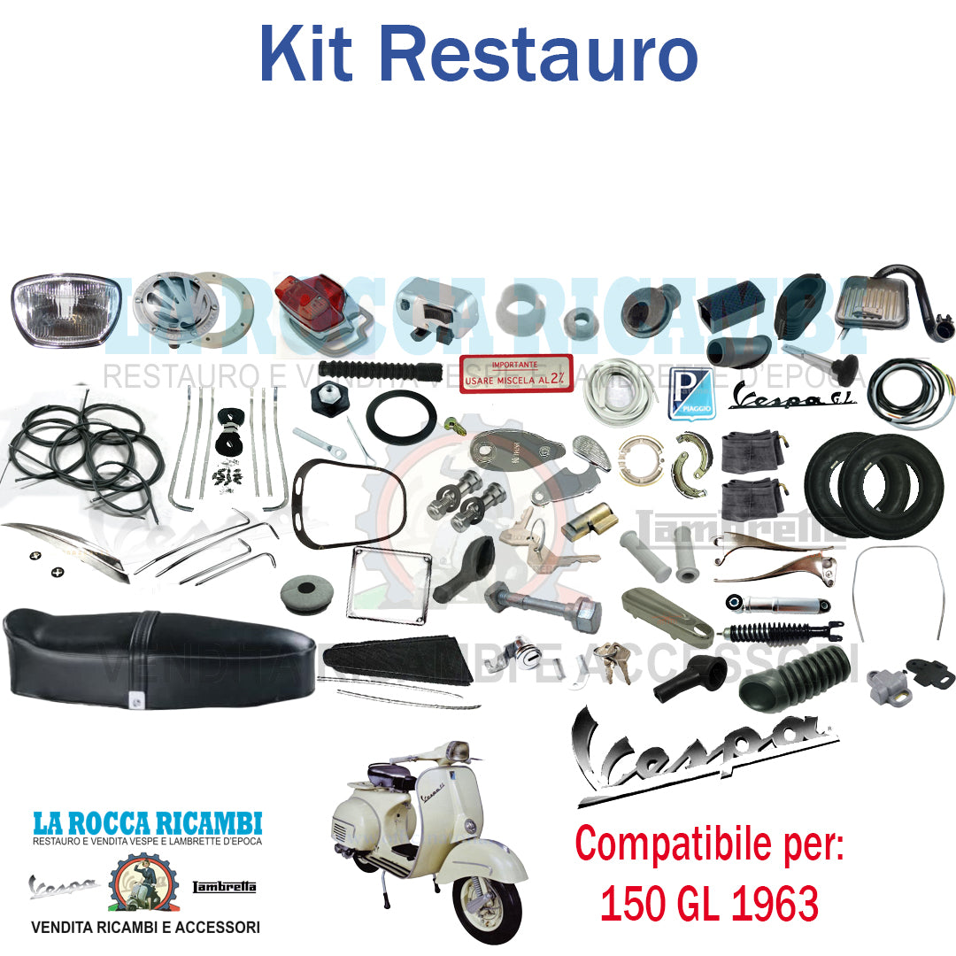 Kit Restauro Vespa GL 1963 VLA1T CON SELLA LUNGA Telaio Dal 01001 Al 080855