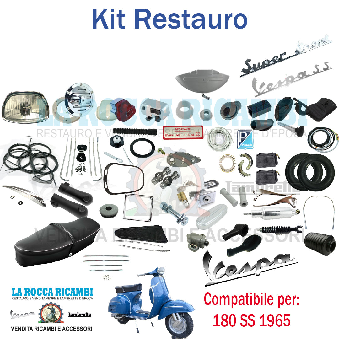 Kit Restauro Vespa 180 SS 1965 VSC1T Senza Contatto Centrale Telaio Dal 1001 Al 036700