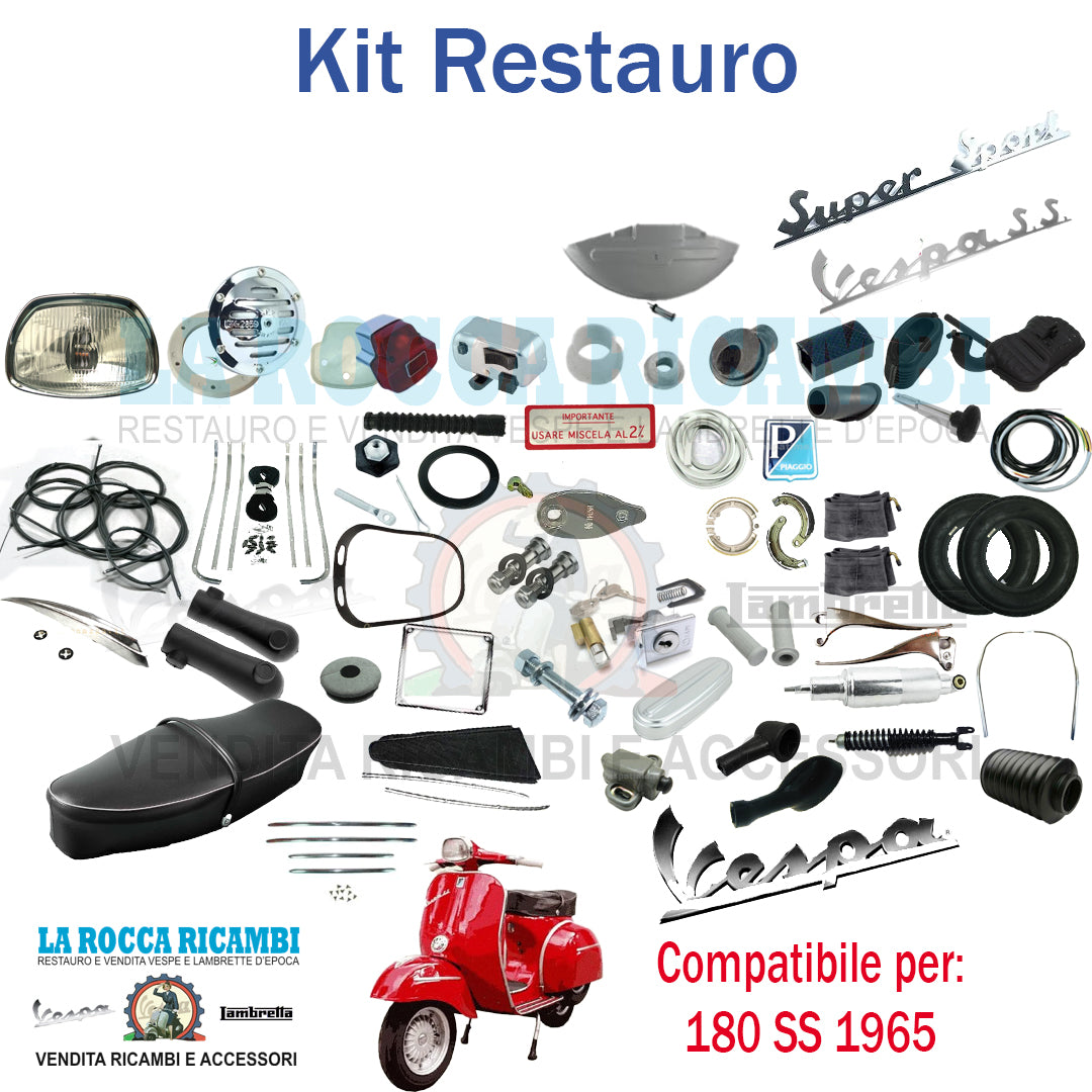 Kit Restauro Vespa 180 SS 1965 VSC1T Con Contatto Centrale Telaio Dal 1001 Al 036700