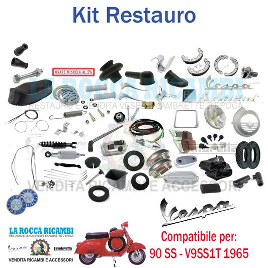 Kit Restauro Vespa 90 SS Super Sprint 1965 V9SS1T Telaio 1001 Al 4544