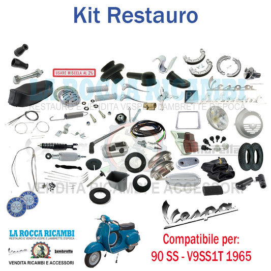 Kit Restauro Vespa 90 SS Super Sprint 1965 V9SS1T Telaio 4545 Al 6309