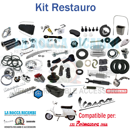Kit Restauro Vespa 125 PRIMAVERA 1968 VMA2T Telaio Dal 02001 Al 0240329 (Prima Versione)